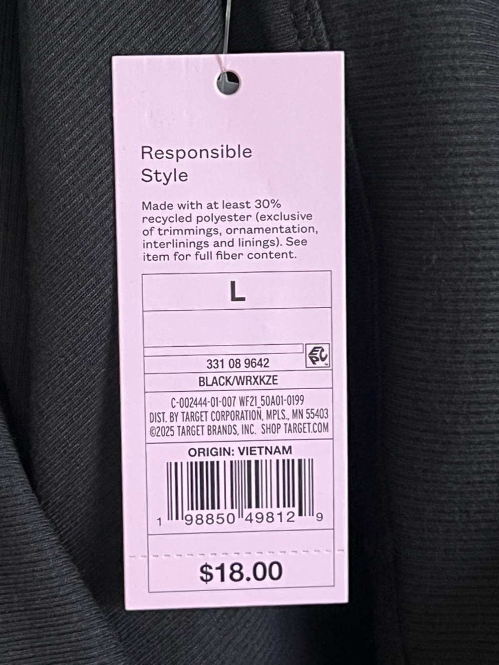 Wild Fable Black Off-Shoulder Long Sleeve Ribbed Dress - Picture 5 of 7